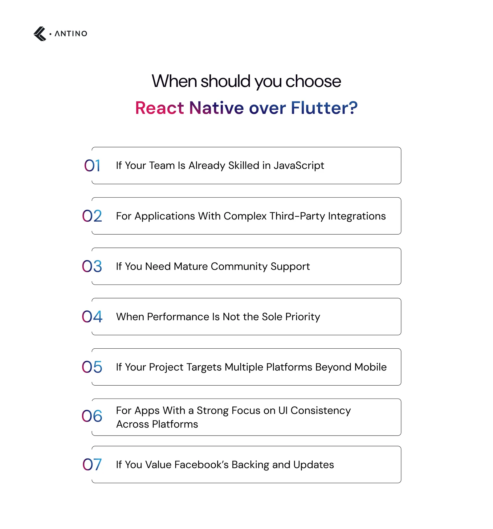 When should you choose React Native over Flutter?