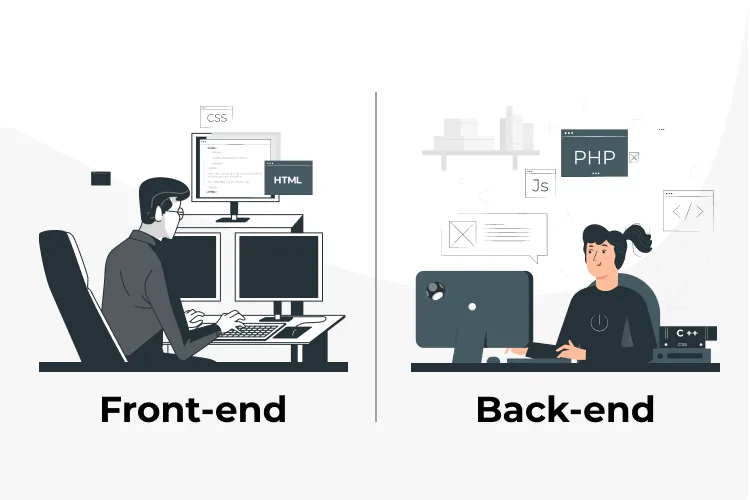 back end vs front end