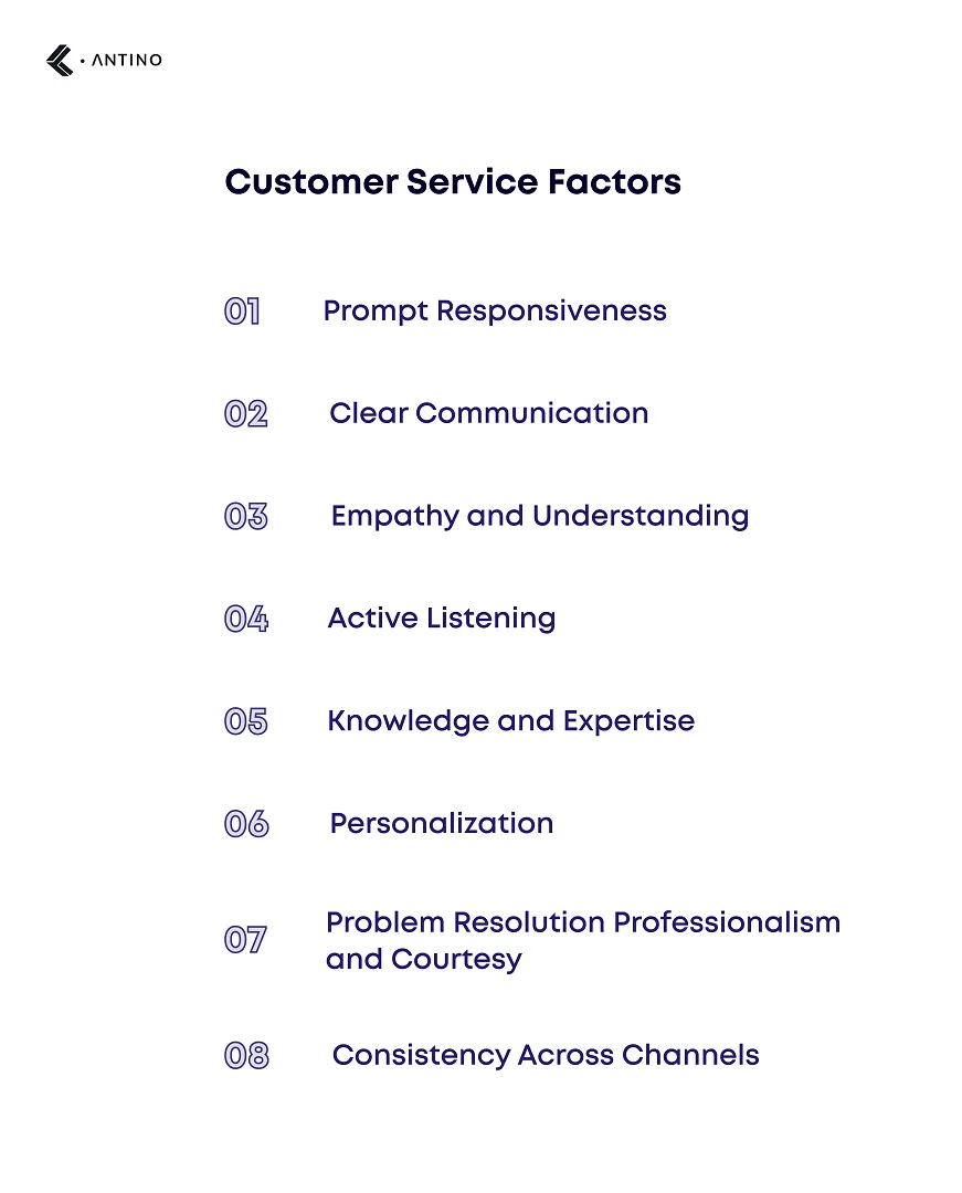 customer service factors