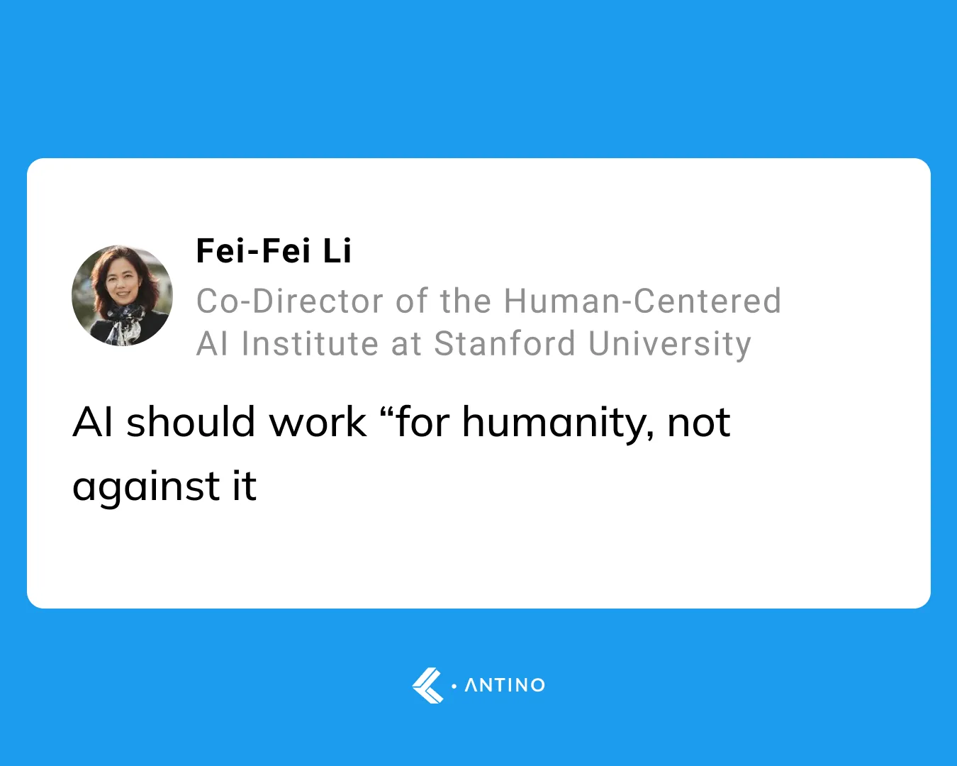 Fei-Fei Li - Co-Director of the Human-Centered AI Institute at Stanford University
