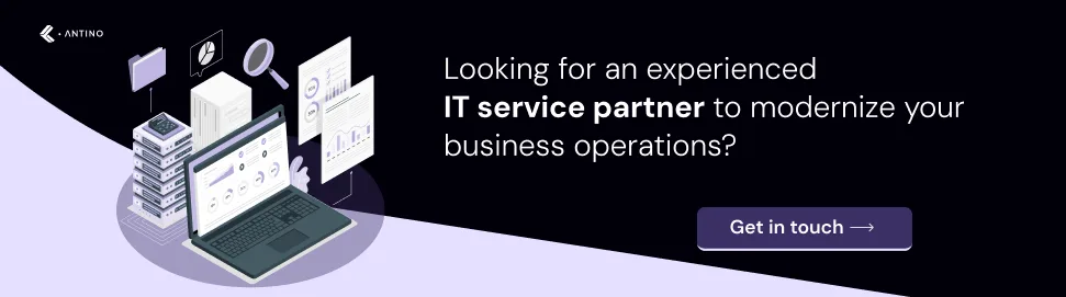 get in touch for IT outsourcing